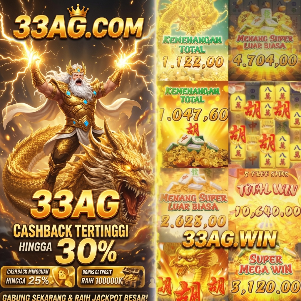 33AG - Jelajahi Ragam Slot Online dengan Tema Menarik